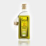 Aceite Virgen Extra Ecológico en botella de cristal con tapón de corcho y dosificador