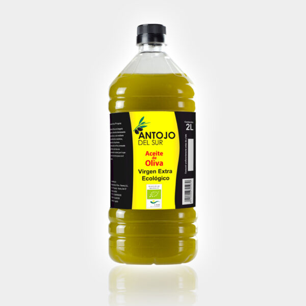 aceite virgen extra ecológico en garrafa 2 litros