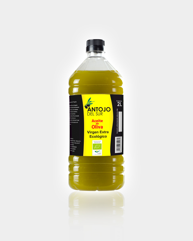 aceite virgen extra ecológico en garrafa 2 litros