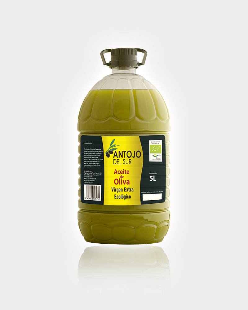 aceite de oliva extra virgen ecológico garrafa 5 litros
