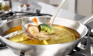 vegetales freídos con aceite de oliva