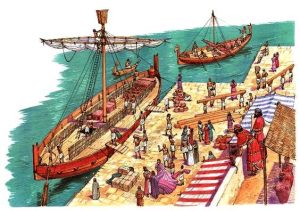 Los fenicios enseñaron a los griegos a utilizar el aceite de oliva como fuente de luz Los fenicios enseñaron a los griegos a utilizar el aceite de oliva como fuente de luz